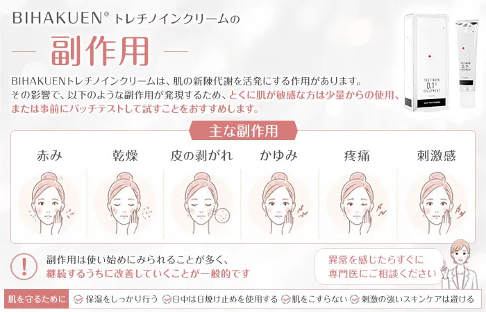 トレチノインクリームの副作用